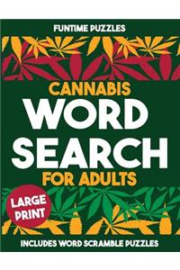 Cannabis Word Search For Adults