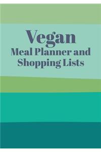 Vegan Meal Planner and Shopping Lists