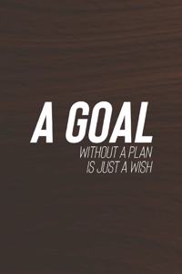 A Goal Without The Plan Is Just A Wish