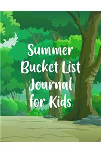Summer Bucket List Journal For Kids