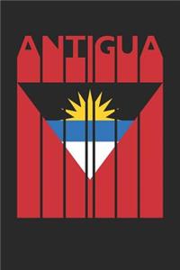 Vintage Antigua and Barbuda Notebook - Retro Antigua and Barbuda Planner - Antiguan or Barbudan Flag Diary - Antigua and Barbuda Travel Journal