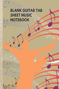 Blank Guitar Tab Sheet Music Notebook