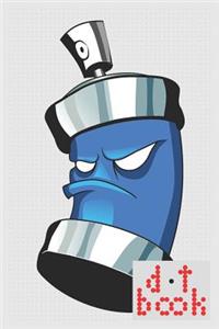 The Dot Book - A Dot Grid Notebook for Graphic Designers - Graffiti Series - 032