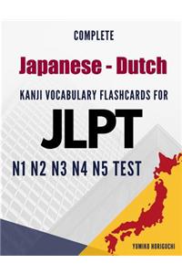 Complete Japanese - Dutch Kanji Vocabulary Flashcards for JLPT N1 N2 N3 N4 N5 Test