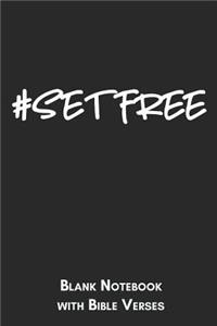 Setfree Blank Notebook with Bible Verses