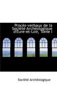 Proc S-Verbaux de La Soci T Arch Ologique D'Eure-Et-Loir, Tome I