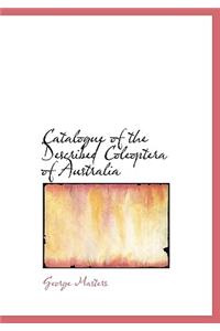 Catalogue of the Described Coleoptera of Australia