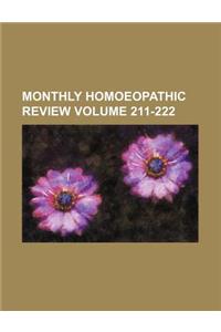Monthly Homoeopathic Review Volume 211-222