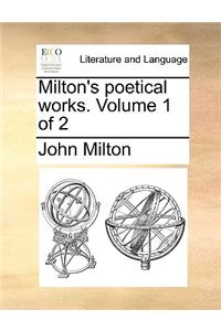 Milton's Poetical Works. Volume 1 of 2