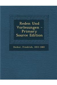Reden Und Vorlesungen