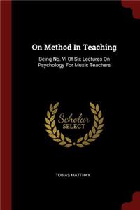 On Method in Teaching