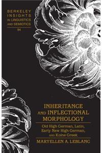 Inheritance and Inflectional Morphology