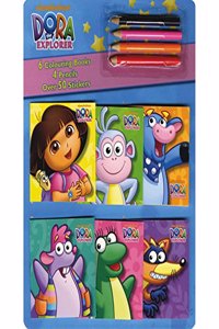 DORA MINI COLOURING BOOK & PENCIL SET