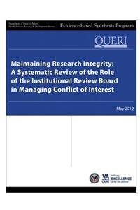 Maintaining Research Integrity: A Systematic Review of the Role of the Institutional Review Board in Managing Conflict of Interest
