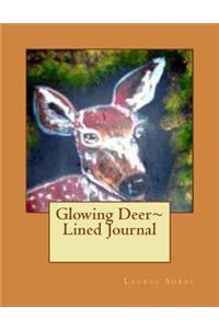 Glowing Deer Lined Journal