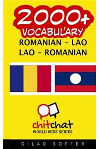 2000+ Romanian - Lao Lao - Romanian Vocabulary