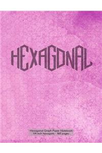 Hexagonal Graph Paper Notebook 1/4 inch hexagons - 160 pages