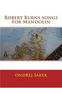 Robert Burns songs for Mandolin