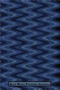 Blue Wave Pattern Journal