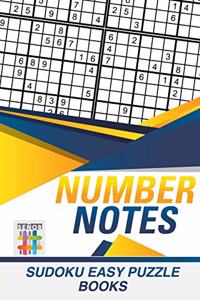 Number Notes Sudoku Easy Puzzle Books