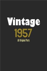 Vintage 1957 Notebook All Original Parts Gift