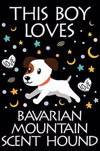 This Boy Loves Bavarian Mountain Scent Hound Notebook