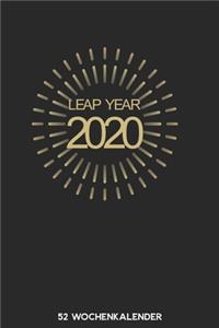 Leap Year 2020 - 52 Wochenkalender
