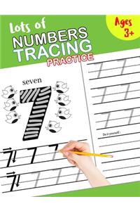 Lots of numbers tracing practice