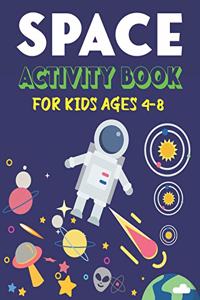 Space Activity Book for Kids Ages 4-8