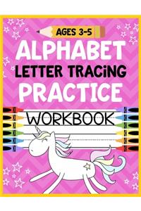 Alphabet Letter Tracing Practice Workbook Ages 3-5