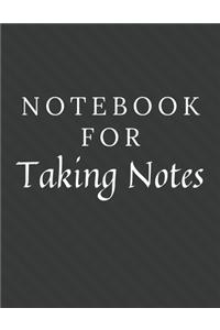 Notebook For Taking Notes