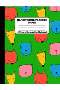 Handwriting Practice Paper Notebook Primary Composition Notebook