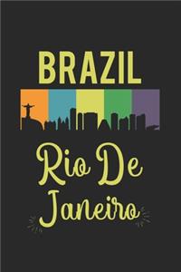 Brazil Rio De Janeiro: ANGST TAGEBUCH - Angsttagebuch - Notizbuch mit 100 gepunktete Seiten für alle Notizen, Listen, Termine, Fortschritte, ... und alles was einem sonst 