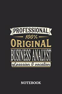 Professional Original Business Analyst Notebook of Passion and Vocation