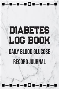Diabetes Log Book Daily Blood Glucose Record Journal