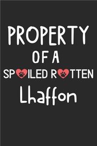 Property Of A Spoiled Rotten Lhaffon: Lined Journal, 120 Pages, 6 x 9, Lhaffon Dog Gift Idea, Black Matte Finish (Property Of A Spoiled Rotten Lhaffon Journal)