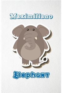 Maximiliano Elephant A5 Lined Notebook 110 Pages