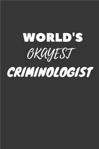 World's Okayest Criminologist Notebook