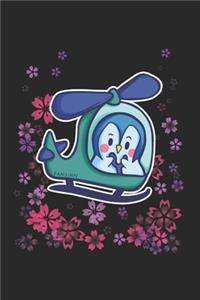 Funny Penguin Pilot Notebook