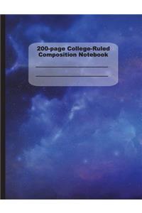 200-Page College Ruled Composition Notebook