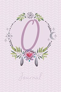 Beautiful Bohemian Style Journal with Initial