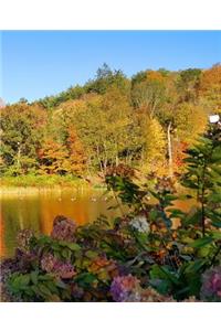Fall Colors Autumn Lake Reflection School Composition Book 130 Pages