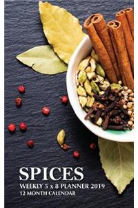 Spices Weekly 5 x 8 Planner 2019