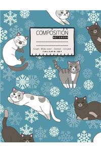 Composition notebook Graph -Wide ruled - Dotted - Unruled