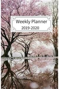 Weekly Planner 2019-2020: Cherry Blossoms