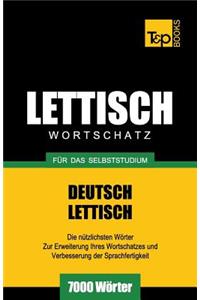 Lettischer Wortschatz für das Selbststudium - 7000 Wörter