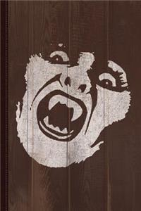 Zombie Vampire Chick Vintage Journal Notebook
