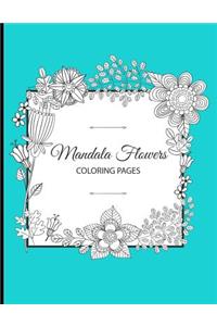 Mandala Flowers Coloring Book
