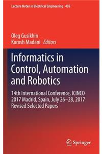 Informatics in Control, Automation and Robotics