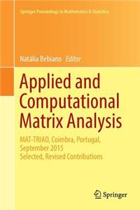 Applied and Computational Matrix Analysis